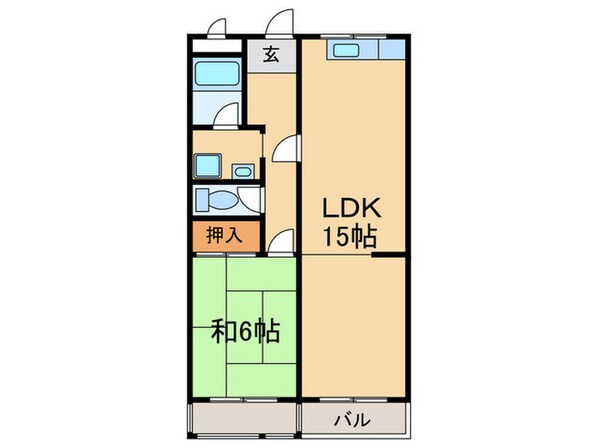 ハニーサイド塩屋の物件間取画像